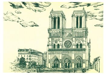 Affiche A3 - La Cathédrale Notre-Dame de Paris 2