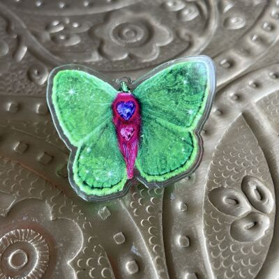 Pin de acrílico reciclado mariposa 5