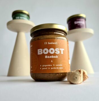 Pâte à tartiner au baobab Boost : gingembre et cannelle