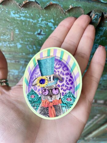 Pin's en acrylique recyclé Mister Bunny 4