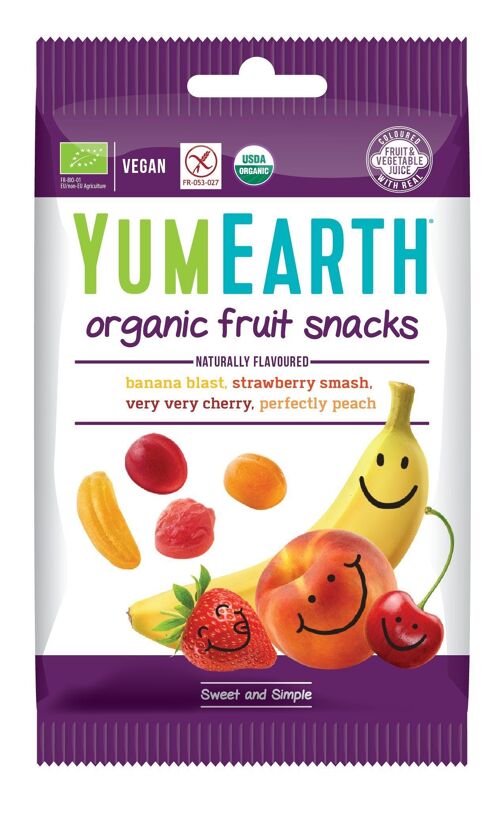 Gominolas orgánicas sabor a frutas YumEarth 50g