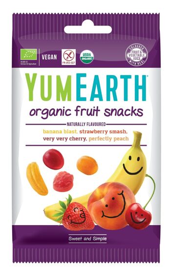 Gummies bio saveur fruits YumEarth 50g
