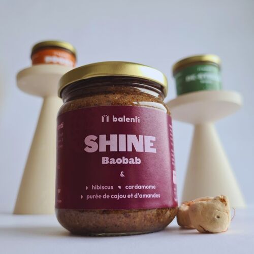 Baobab Shine spread: hibiscus and cranberry