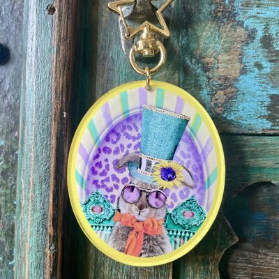 Master Bunny Recycled Acrylic Keychain