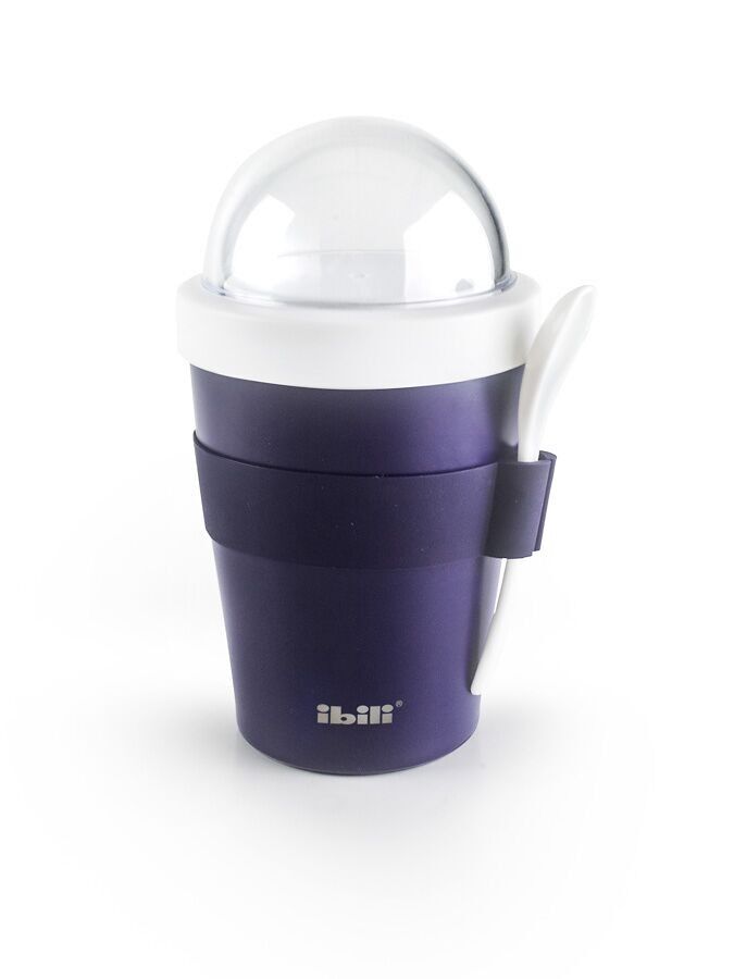 DOPPELWANDIGER JOGHURT-CEREAL-HALTER AUS GLAS - 687300 - IBILI