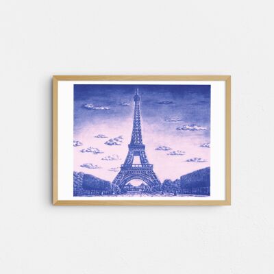 Poster A3 - La Torre Eiffel, Parigi