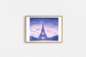Affiche A3 - La Tour Eiffel, Paris 1