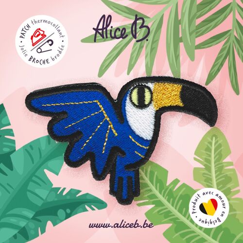 GOLDEN TOUCAN • Broche/Patch thermocollant