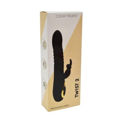 Vibrador Conejo “Ida y Vuelta” Negro TWIST 2