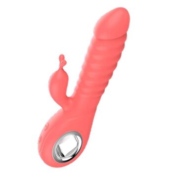 Vibromasseur rabbit rotatif 7 vibrations USB 1