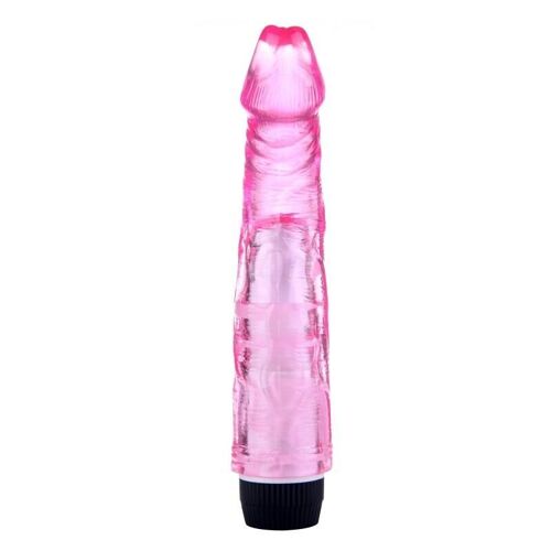 Vibromasseur 20 cm Jelly rose