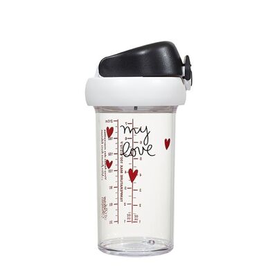 Gourde 300ml my love  avec filtre 3 débits et filtre fruit