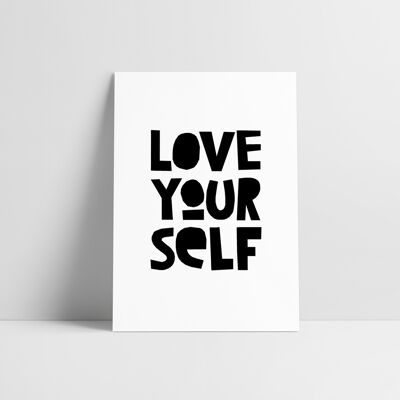 Postkarte: Love Yourself