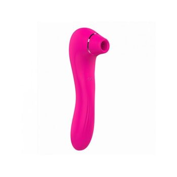 Vibromasseur 10 modes  et stimulateur par vibrations à picots sur membrane rose 10 programmes USB 1