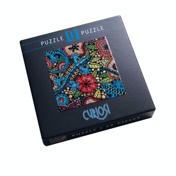 Curiosi Display-Box Q8 "Colour Mix", présentoir rempli de 16 puzzles de la série Q-Colour-Mix 4