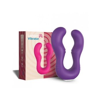 Vibromasseur Violet en forme de U double tête stimulateur point G 2