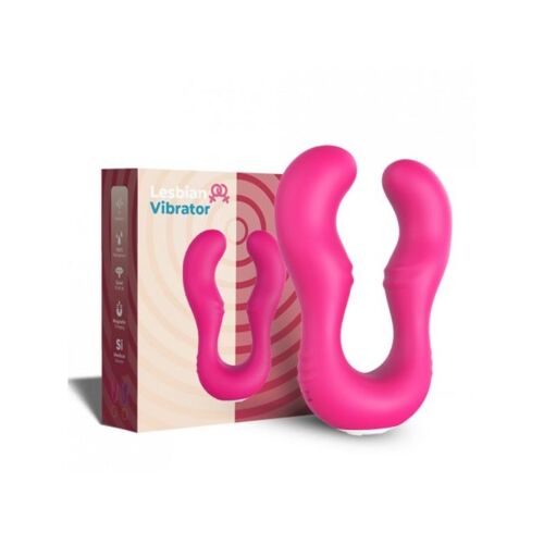 Vibromasseur Rose en forme de U double tête stimulateur point G