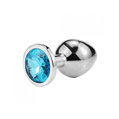 Blauer Juwelen-Aluminium-Juwelenstecker, groß