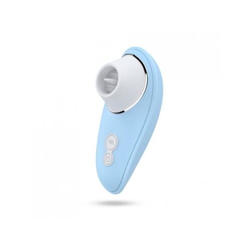 Vibromasseur bleu à langue vibrante pour cunnilingus