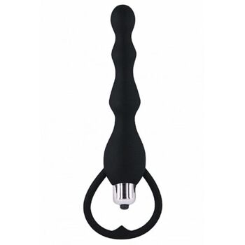 Chapelet anal noir vibrant 1