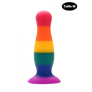 Plug anal ventouse multicouleur taille M 1