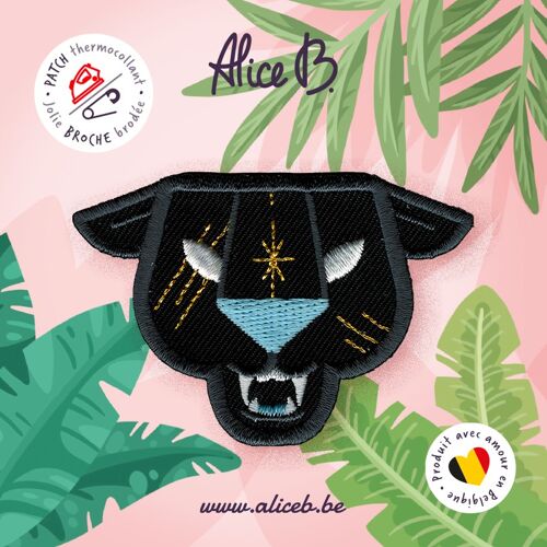 BLACK PANTHER • Broche/Patch thermocollant