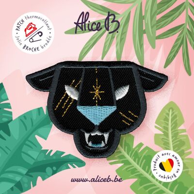 BLACK PANTHER • Broche/Patch thermocollant