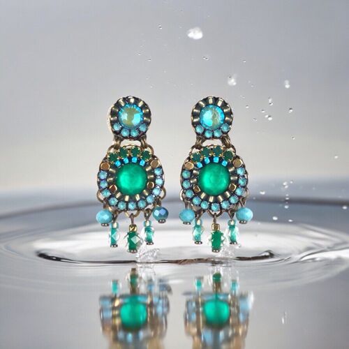 Pendientes de cristales VERDE