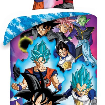 COPRIPIUMINO 100% MICROFIBRA - 140*200 + FINO A 63*63 CM DRAGON BALL-b9