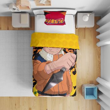 HOUSSE DE COUETTE 100% MICROFIBER - 140*200 + TO 63*63 CM NARUTO-da 2