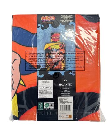 HOUSSE DE COUETTE 100% MICROFIBER - 140*200 + TO 63*63 CM NARUTO-da 4