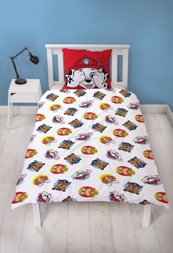 HOUSSE DE COUETTE 100% MICROFIBER - 140*200 + TO 63*63 CM PAW PATROL-e0 3