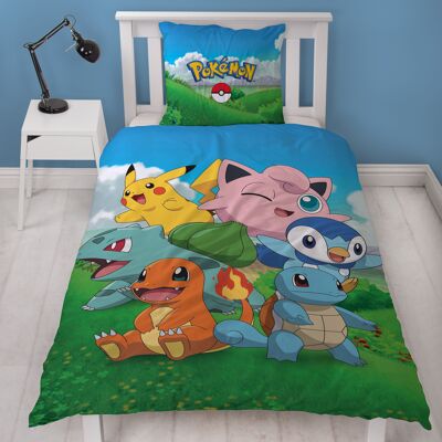 HOUSSE DE COUETTE 100% MICROFIBER - 140*200 + TO 63*63 CM POKEMON-5d