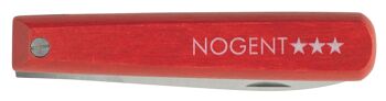 Couteau d'Office Pliant - 8 cm Lame Lisse - Rouge - Sans Protection | Pocket | NOGENT *** 3