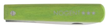 Couteau d'Office Pliant - 8 cm Lame Crantée 3mm - Vert - Sans Protection | Pocket | NOGENT *** 2