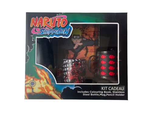 GIFT SET BOTLLE + MUG + PENCIL HOLDER + NOTEBOOK NARUTO-8e