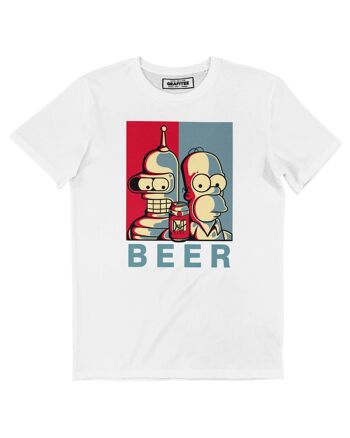 T-shirt Frère de Bière - Tee-shirt Les Simpsons Futurama 1