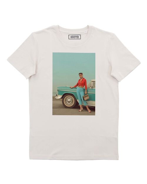 T-shirt Cadillac Lady - Tee-shirt Photo Vintage Années 50