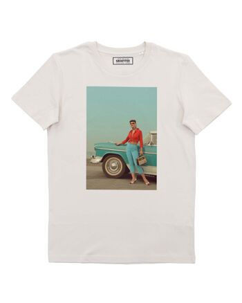 T-shirt Cadillac Lady - Tee-shirt Photo Vintage Années 50 1