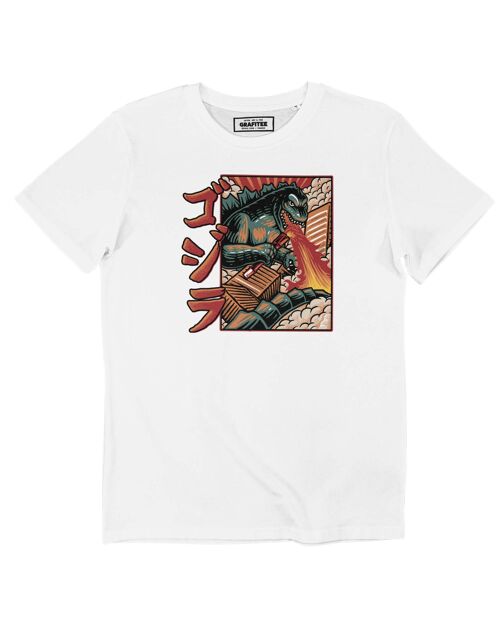 T-shirt Godzilla Fire - Tee-shirt Dessin Monstre