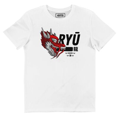 Camiseta Ryu - Camiseta con gráfico de dragón japonés