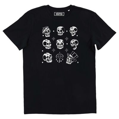 T-Shirt mit Totenkopf-Muster – T-Shirt mit Totenkopf-Tattoos