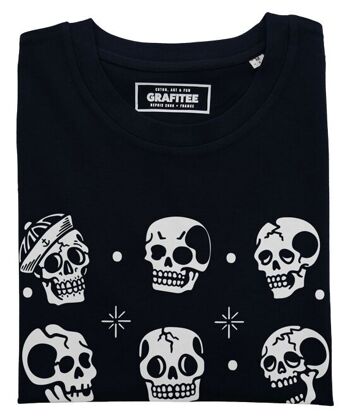 T-shirt Skull Pattern - Tee-shirt Tatouages Tête de Mort 2
