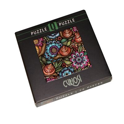 puzzle carré Q9 "Life" escargots, 72 pièces de puzzle uniques