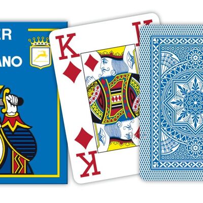 Poker 4 Jumbo Index Azul Claro