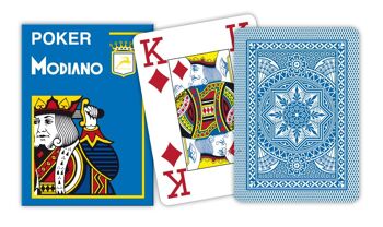 Poker 4 Jumbo Index Bleu Clair