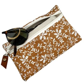 Trousse à lunettes, "Apolline" camel 3