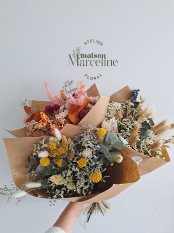 Lot mixte de bouquets en fleurs séchées