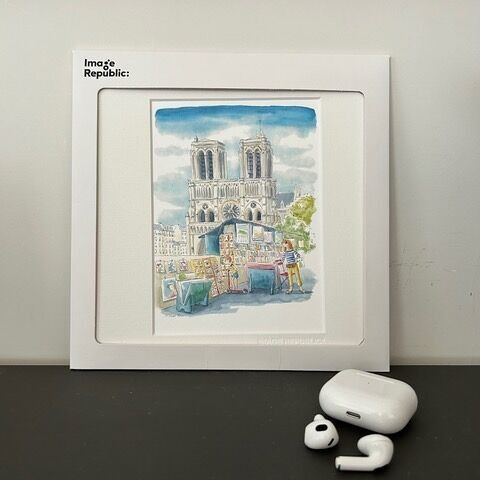 VIAGGIO PARIGI 22x22 cm CLAIRE MOREL APPRENTI BOUQINISTES