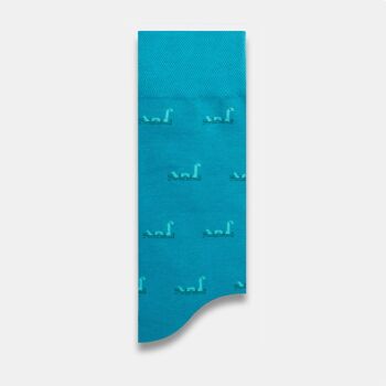 Chaussettes Nessie Turquoise - Souvenir parfait du Loch Ness 3